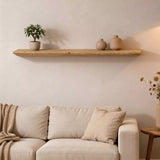 Wandplank verjongd - op maat gemaakt van massief eiken