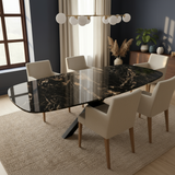 Cosmic Black Eetkametafel - Plat Ovaal