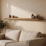 Wandplank verjongd - op maat gemaakt van massief eiken