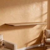 Wandplank verjongd ronde hoek - op maat gemaakt van massief eiken