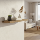 Wandplank rechte rand oud eiken - op maat gemaakt van massief eiken