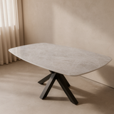 Quartz Taj Mahal eettafel met matrix poot