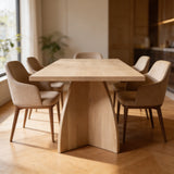 Tafel Rechthoekig Eikenhout - Driehoek Poot