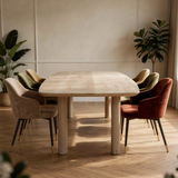 Tafel Deens Ovaal Eikenhout - Pilaar poot