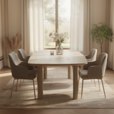 Tafel Deens Ovaal Eikenhout - Pilaar poot