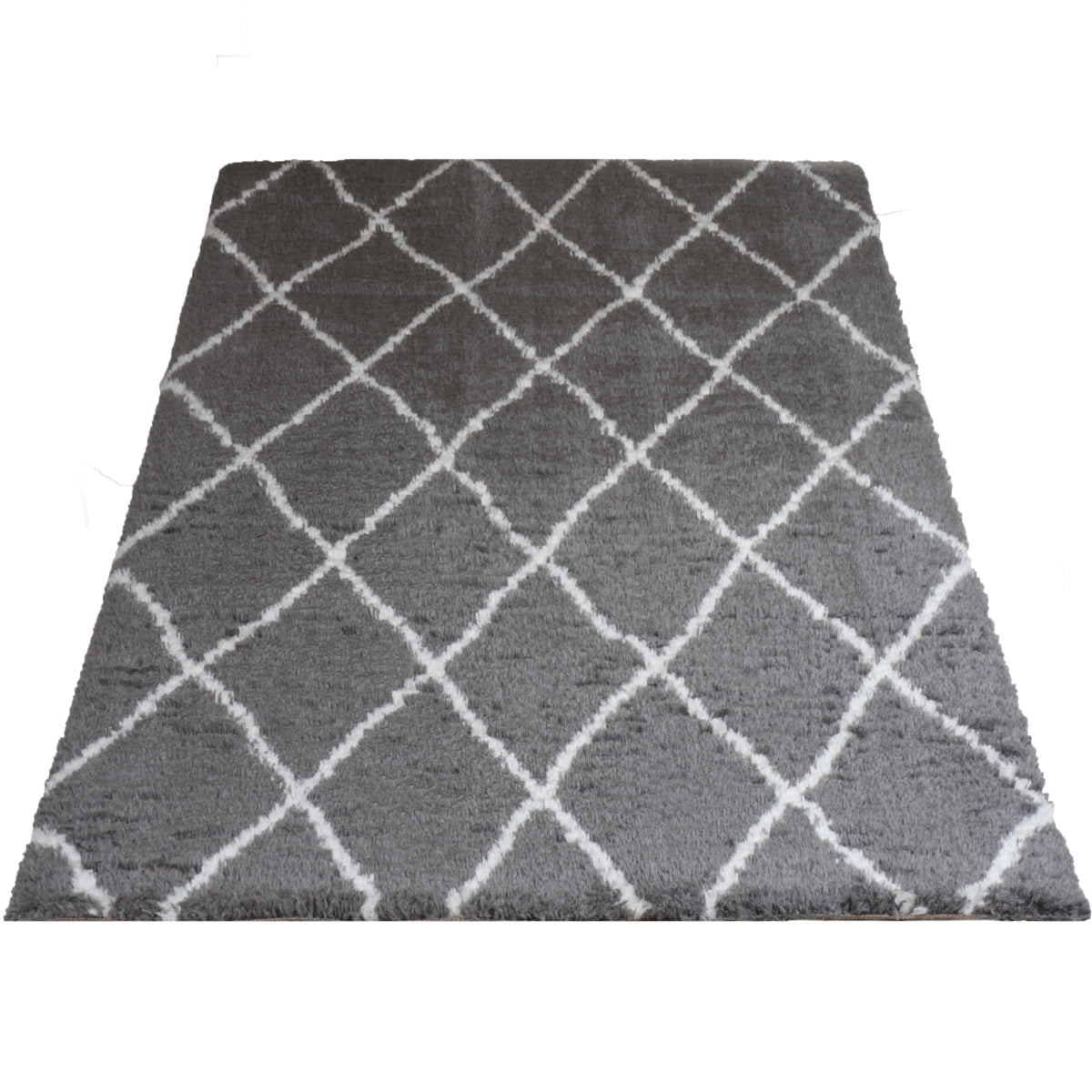 Vloerkleed Jeffie Grey - Grijs Rechthoekig