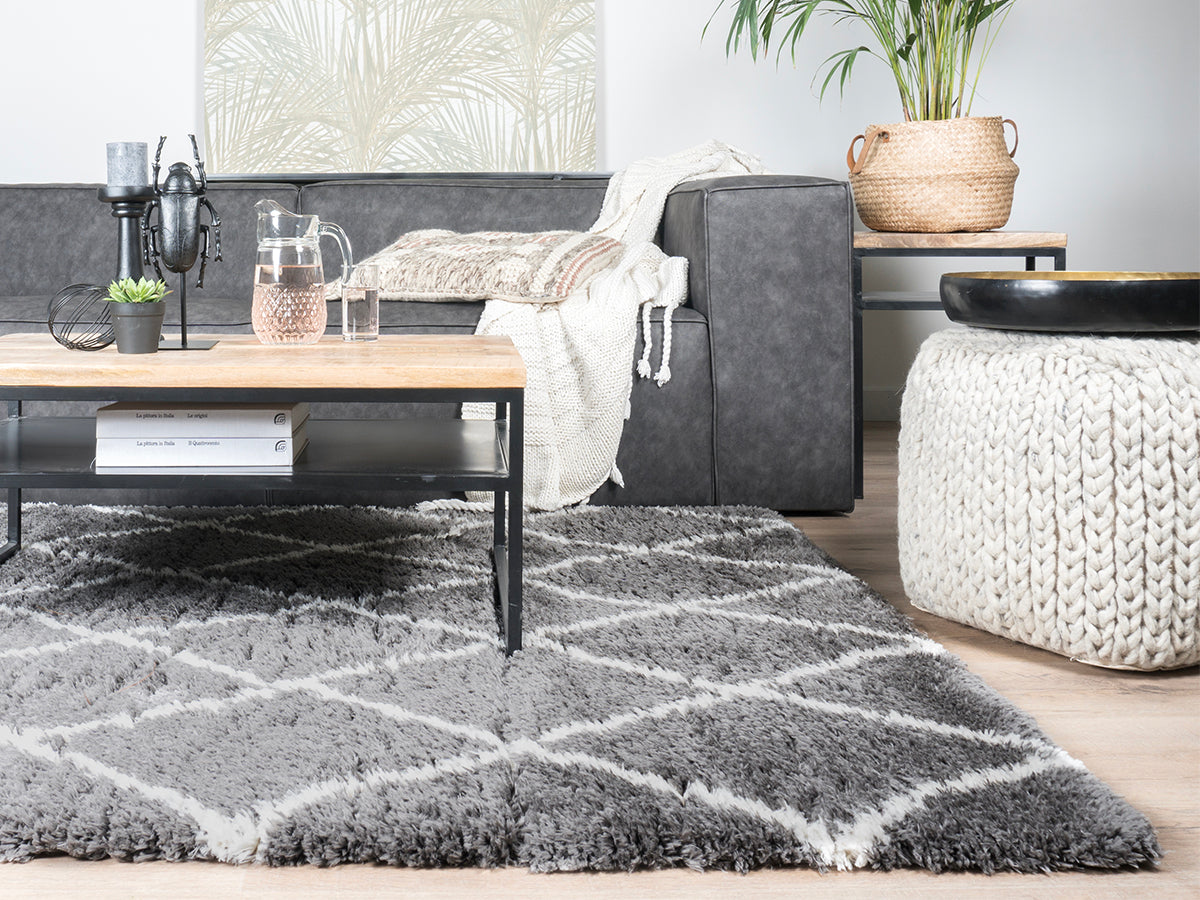 Vloerkleed Jeffie Grey - view 2