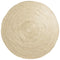 Vloerkleed Jute Bleached Rond - Geel Rond
