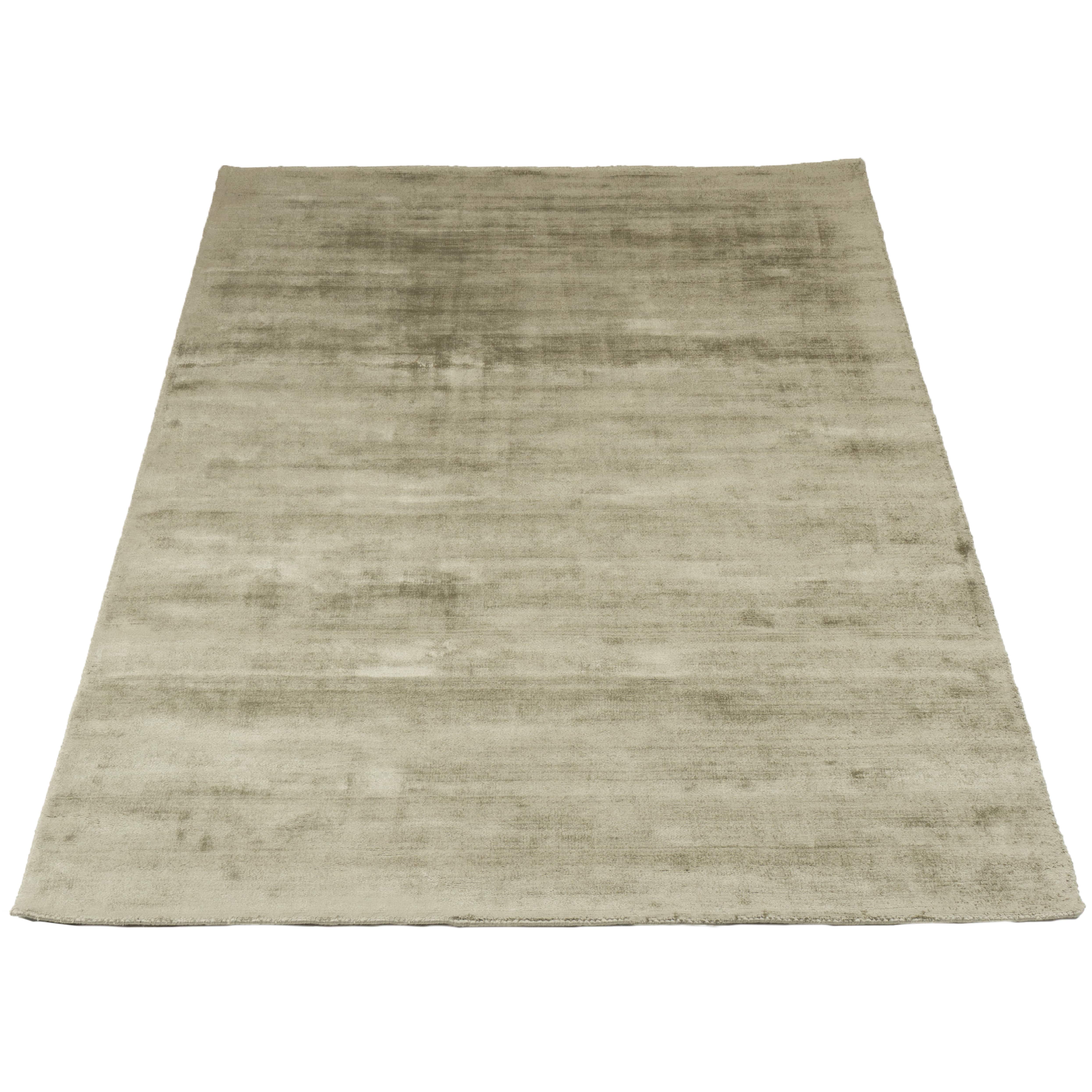Karpet Viscose Dark Grey - Groen Rechthoekig