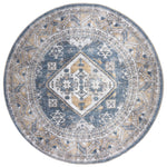 Vloerkleed Laria Blue 4 Rond - Blauw Rond