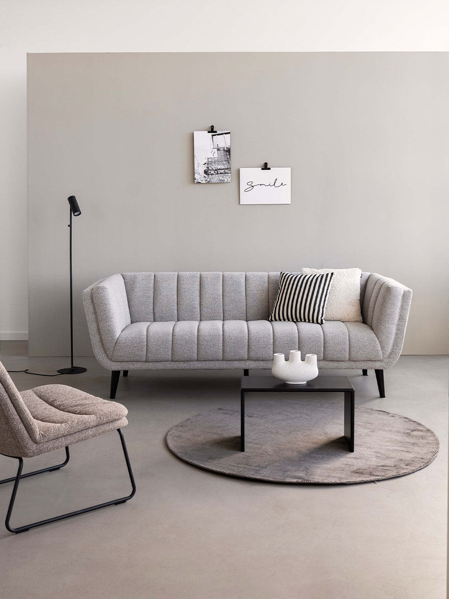 Karpet Viscose Dark Grey Rond - view 3