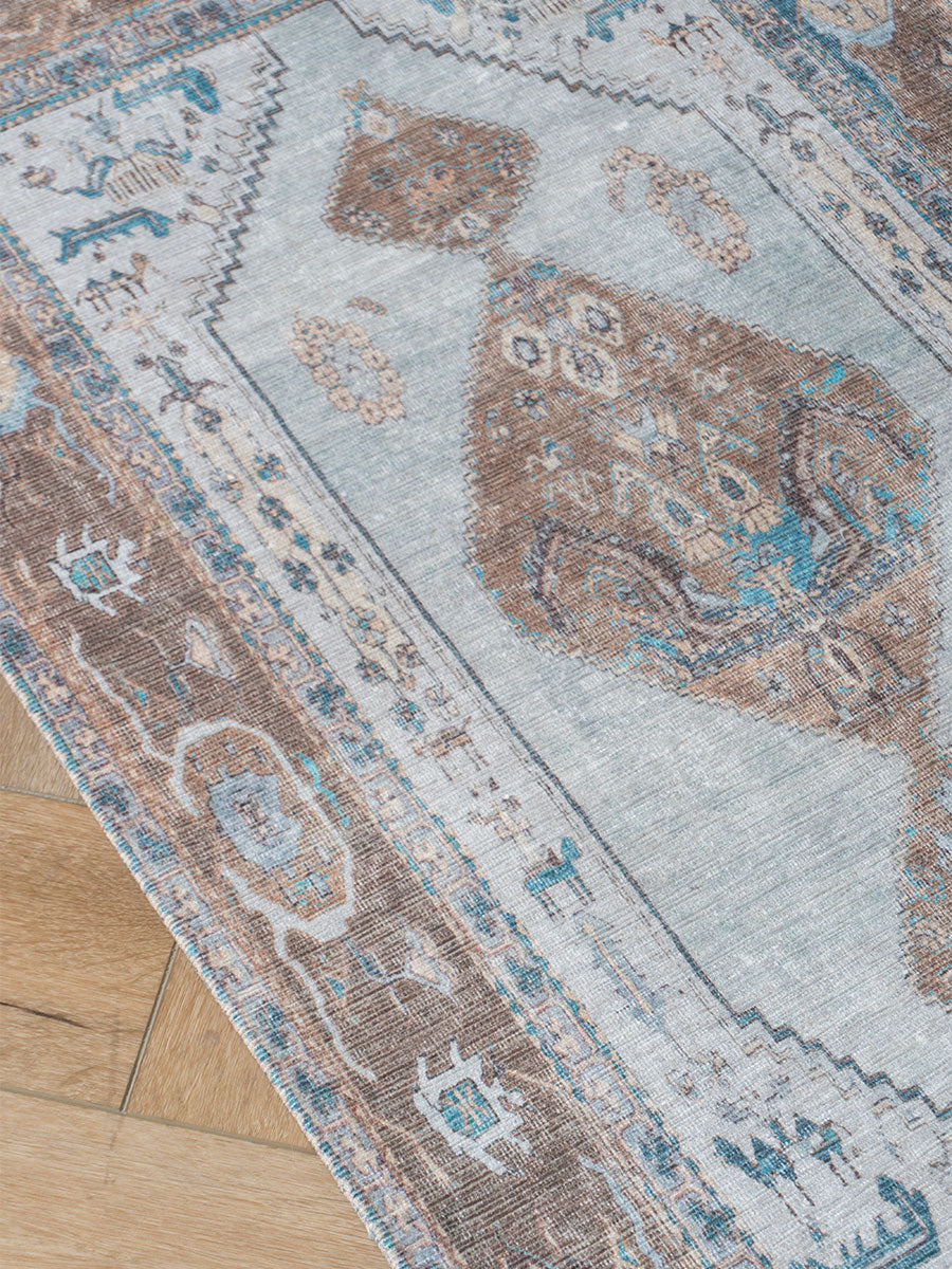 Vloerkleed Karaca Blue/Brown 06 - view 7