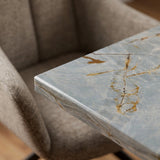 Deep Blue kwartsiet tafel
