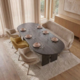 Tafel Lilly - Plat Ovaal - Massief Eikenhout