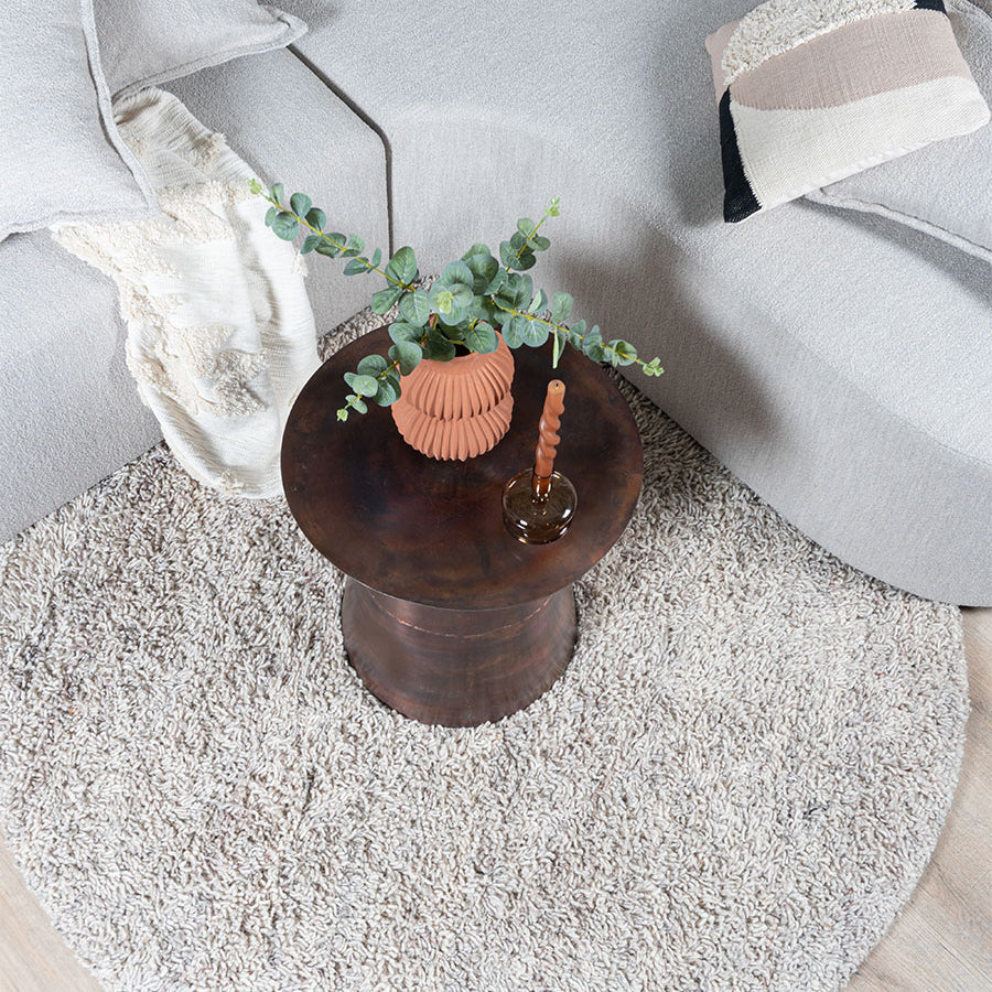 Vloerkleed Berbero Peloso Light Grey 815 Rond - view 2