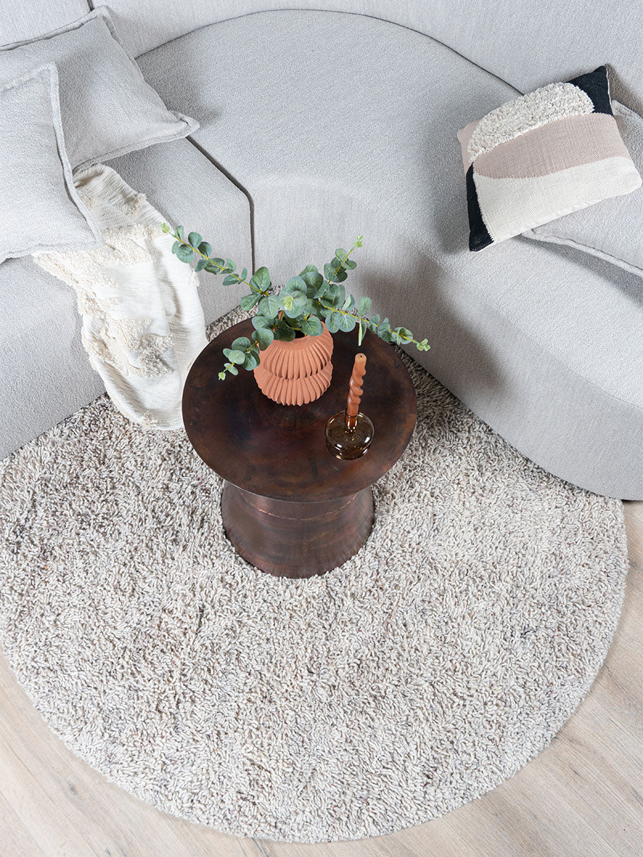 Vloerkleed Berbero Peloso Light Grey 815 Rond - view 2