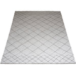 Vloerkleed Tess White - Wit Rechthoekig