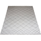 Vloerkleed Tess White - Wit Rechthoekig