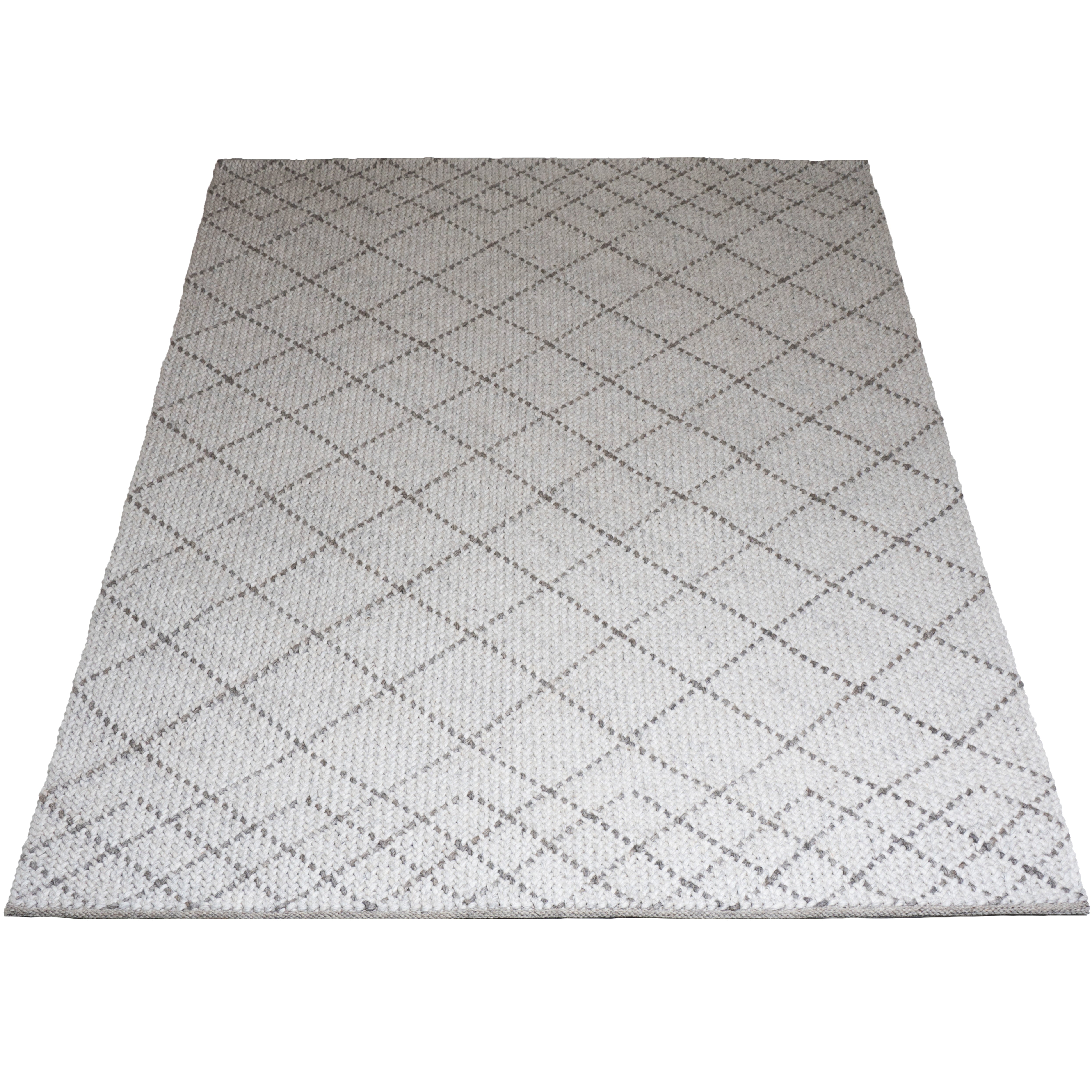Vloerkleed Tess White - Wit Rechthoekig