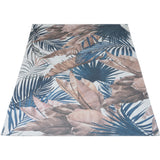 Vloerkleed Palm Blue - Meerkleurig Rechthoekig