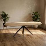 Plat ovaal Eikenhout- Matrix vert