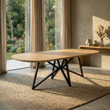 Plat ovaal Eikenhout - Matrix Vlinder