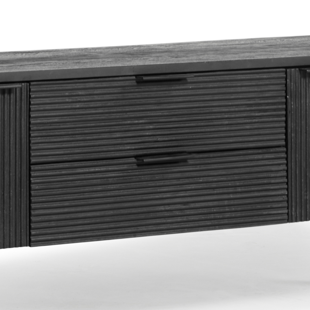 Pristina Dressoir Zwart 150x80x40cm - Inrichting Op Maat