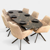 Belvedere Eetkamertafel - Deens Ovaal (90x220cm)