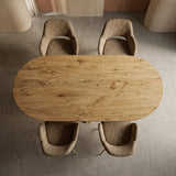 Tafel Fima - Plat ovaal - Matrix Retro Hout