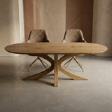 Tafel Fima - Plat ovaal - Matrix Retro Hout
