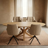 Tafel Beza - Ovaal - Matrix Retro Hout