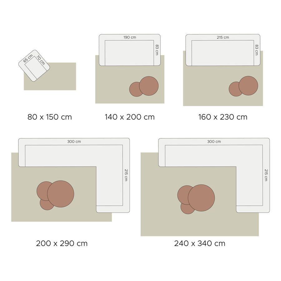 Vloerkleed Velluto Beige - view 2