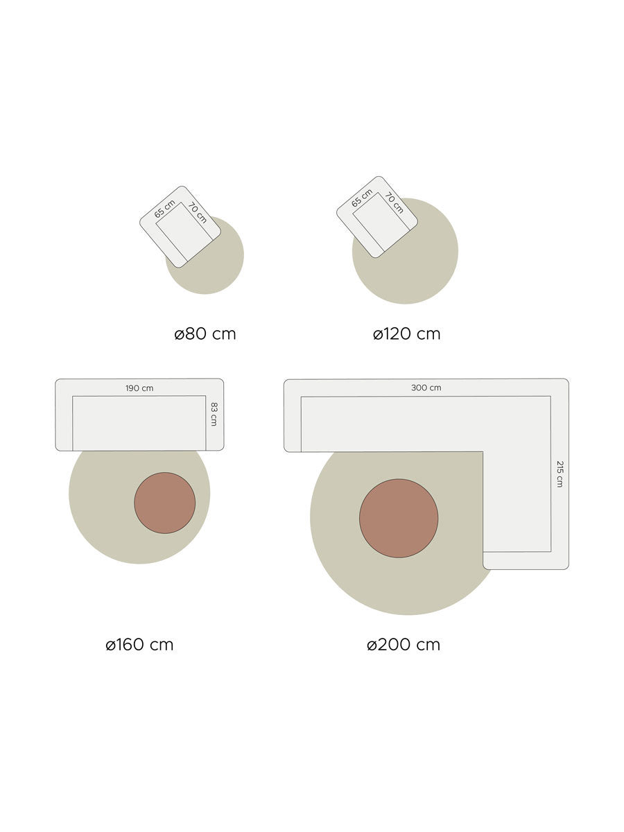 Karpet Lago Beige 16 Rond - view 2