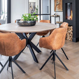 Tafel rond massief eikenhout - Matrix 8x4