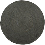 Vloerkleed Jute Army Green Rond - Groen Rond