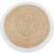 Vloerkleed Jute Naturel/Wit Rond - Beige Rond