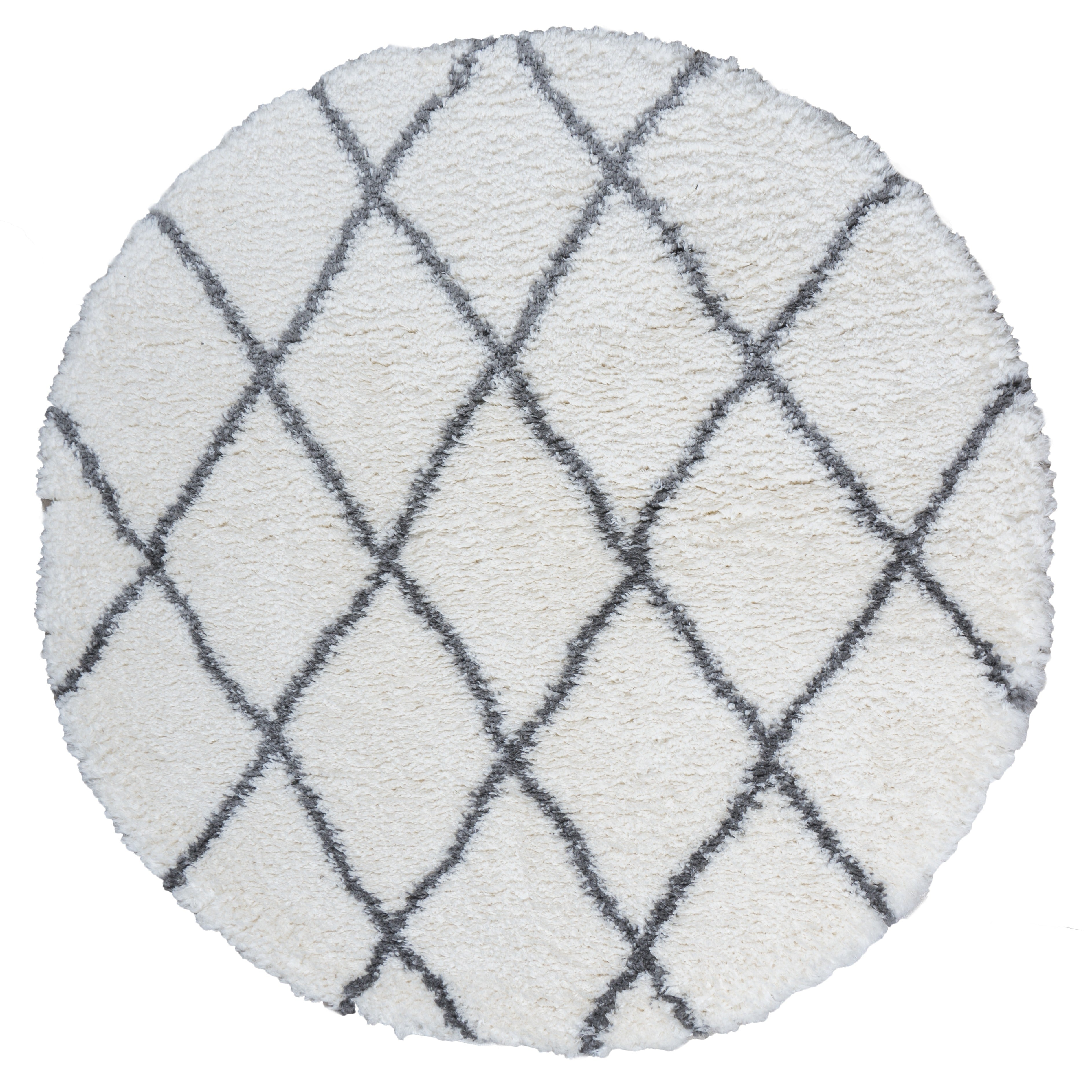 Vloerkleed Jeffie Cream Rond - Wit Rond