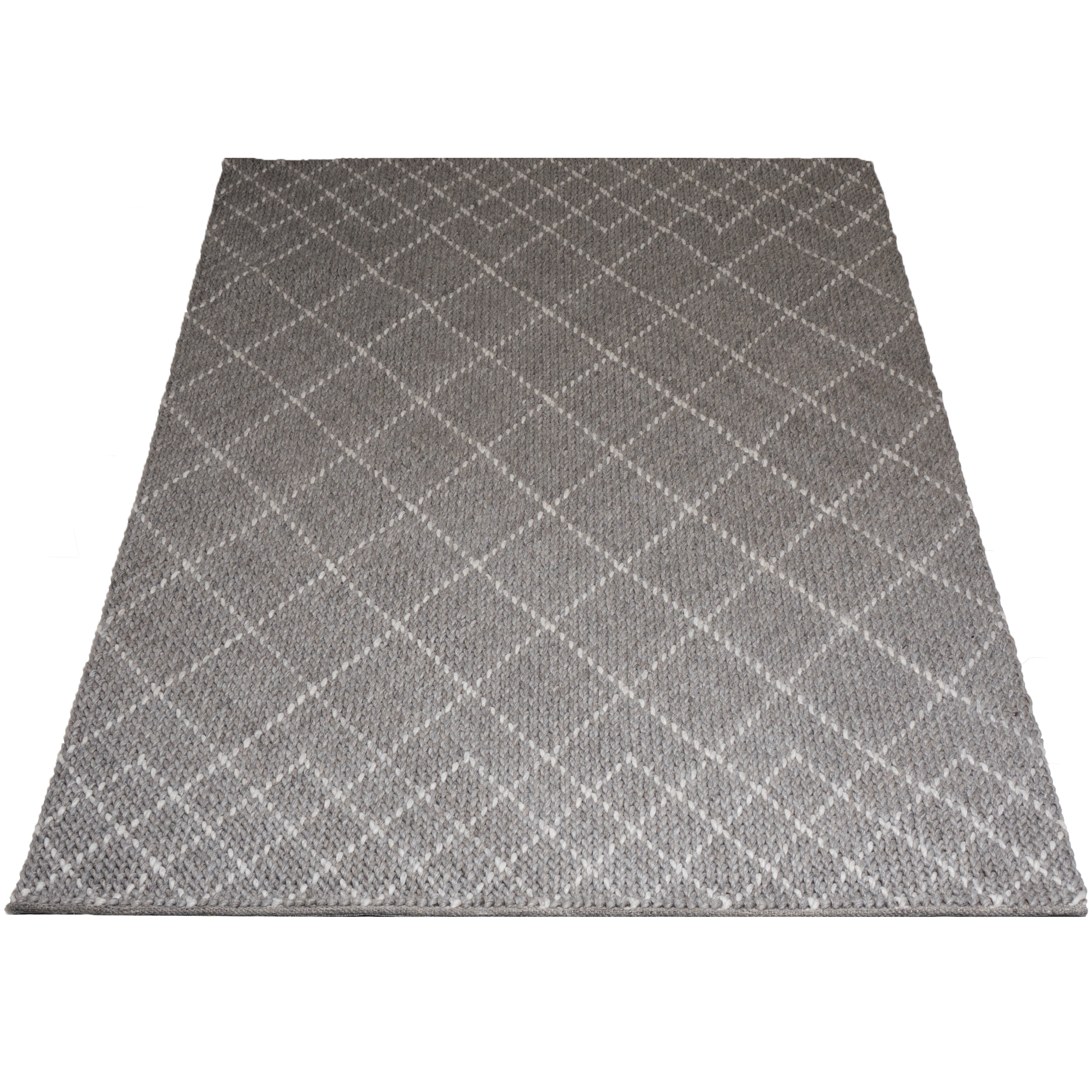 Vloerkleed Tess Grey - Grijs Rechthoekig