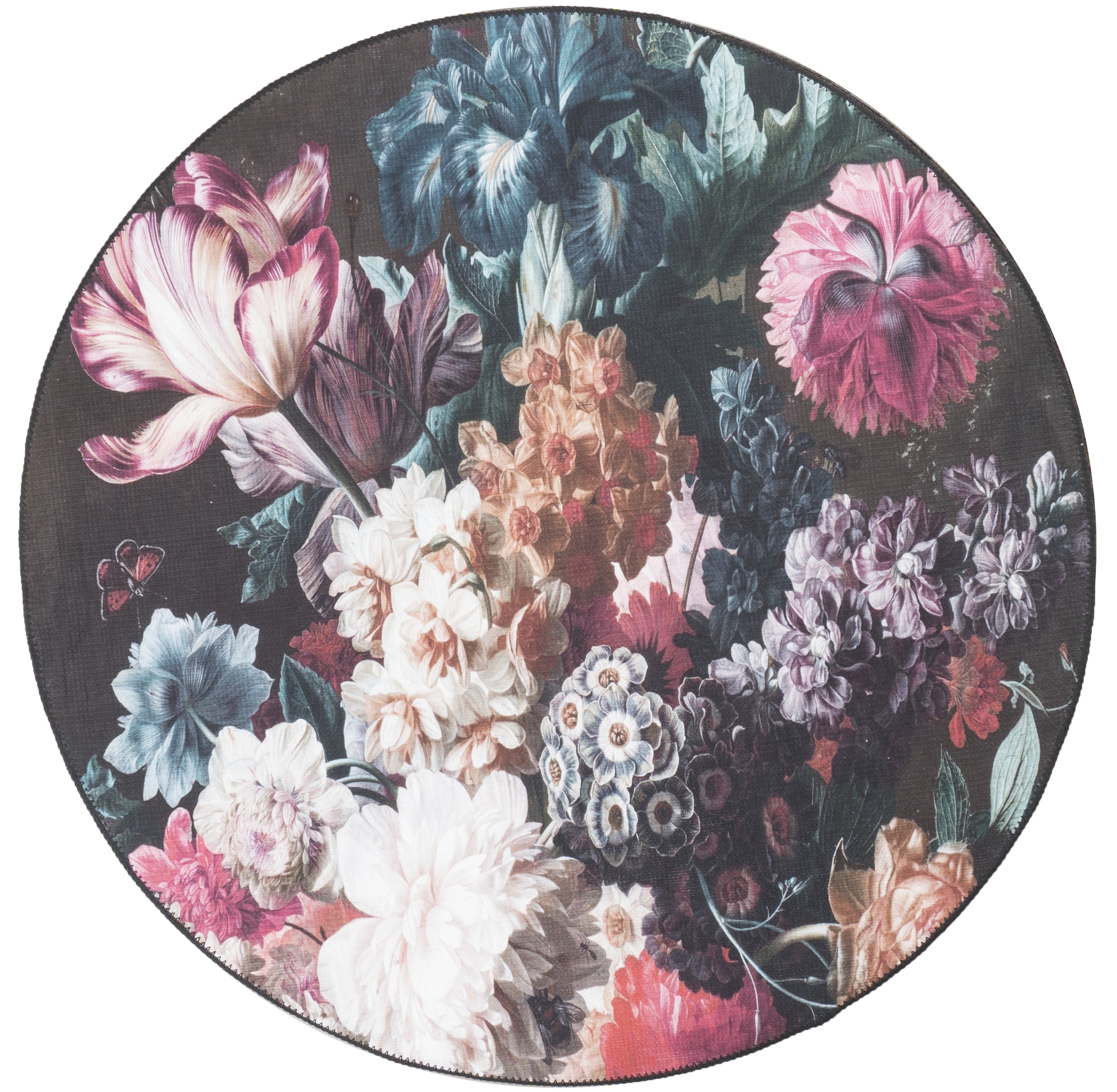 Vloerkleed Flores Rond - Meerkleurig Rond