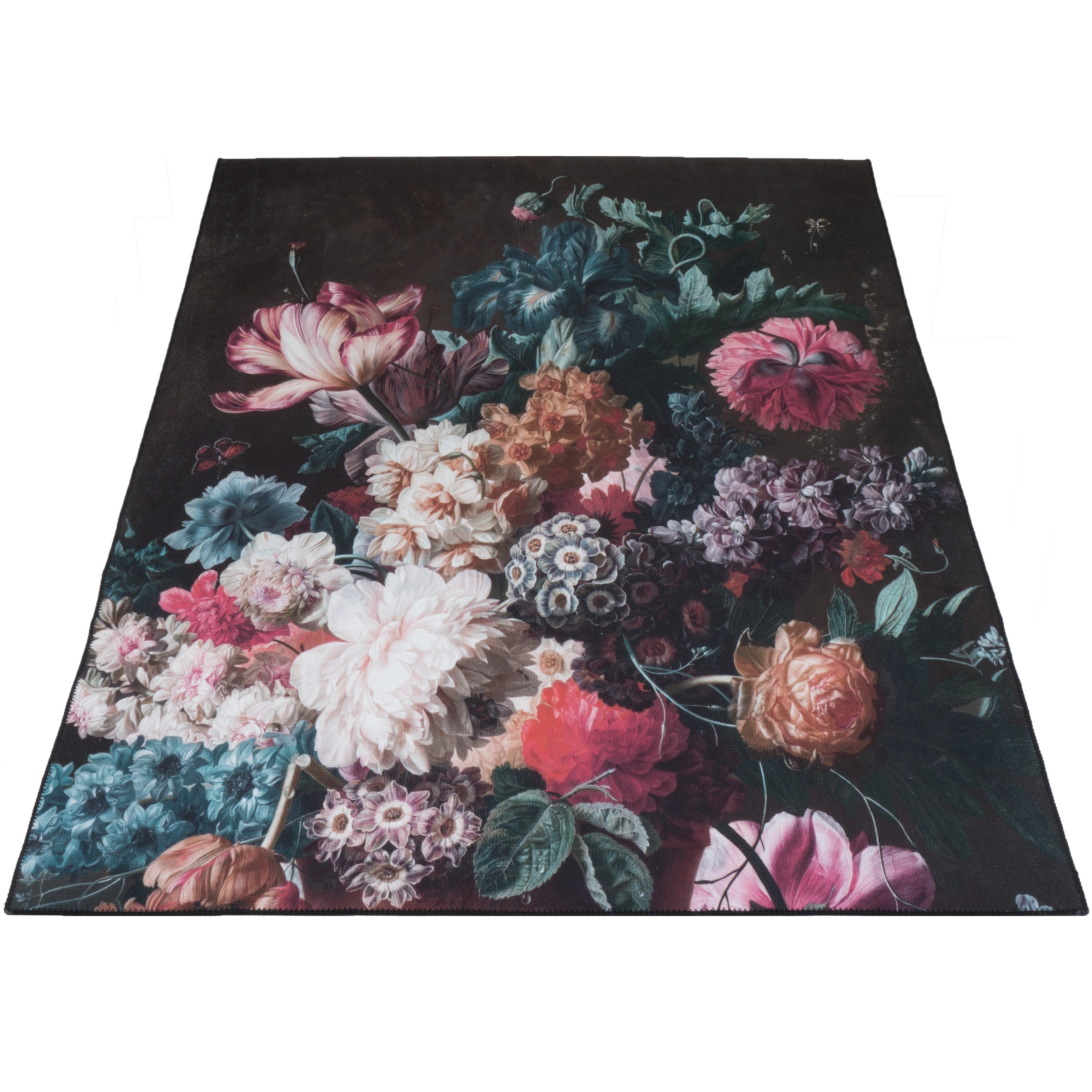 Vloerkleed Flores - Meerkleurig Rechthoekig