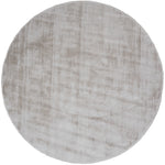 Karpet Viscose Light Grey Rond - Grijs Rond
