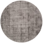 Karpet Viscose Dark Grey Rond - Grijs Rond