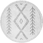Vloerkleed Rabat Cream Rond - Wit Rond