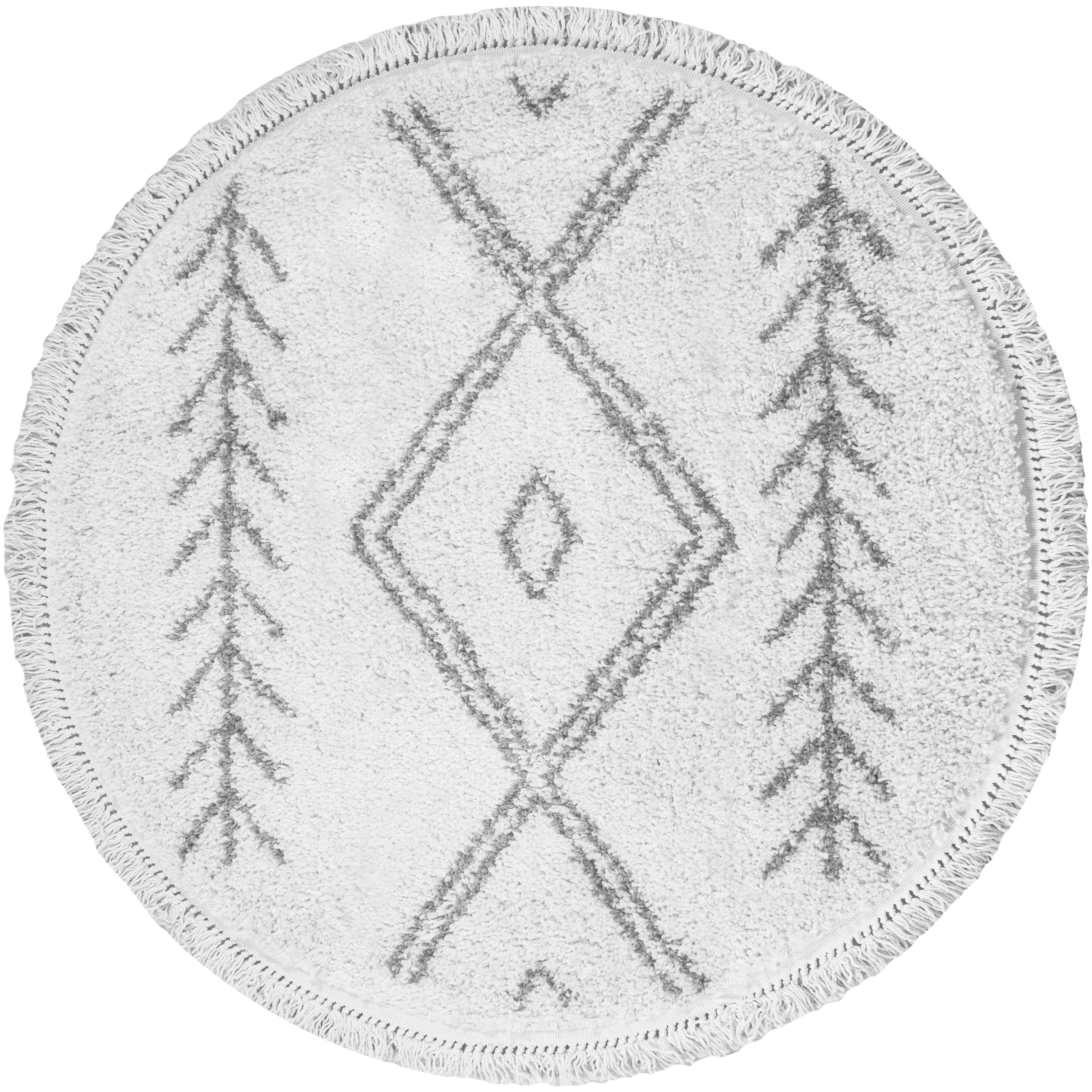 Vloerkleed Rabat Cream Rond - Wit Rond