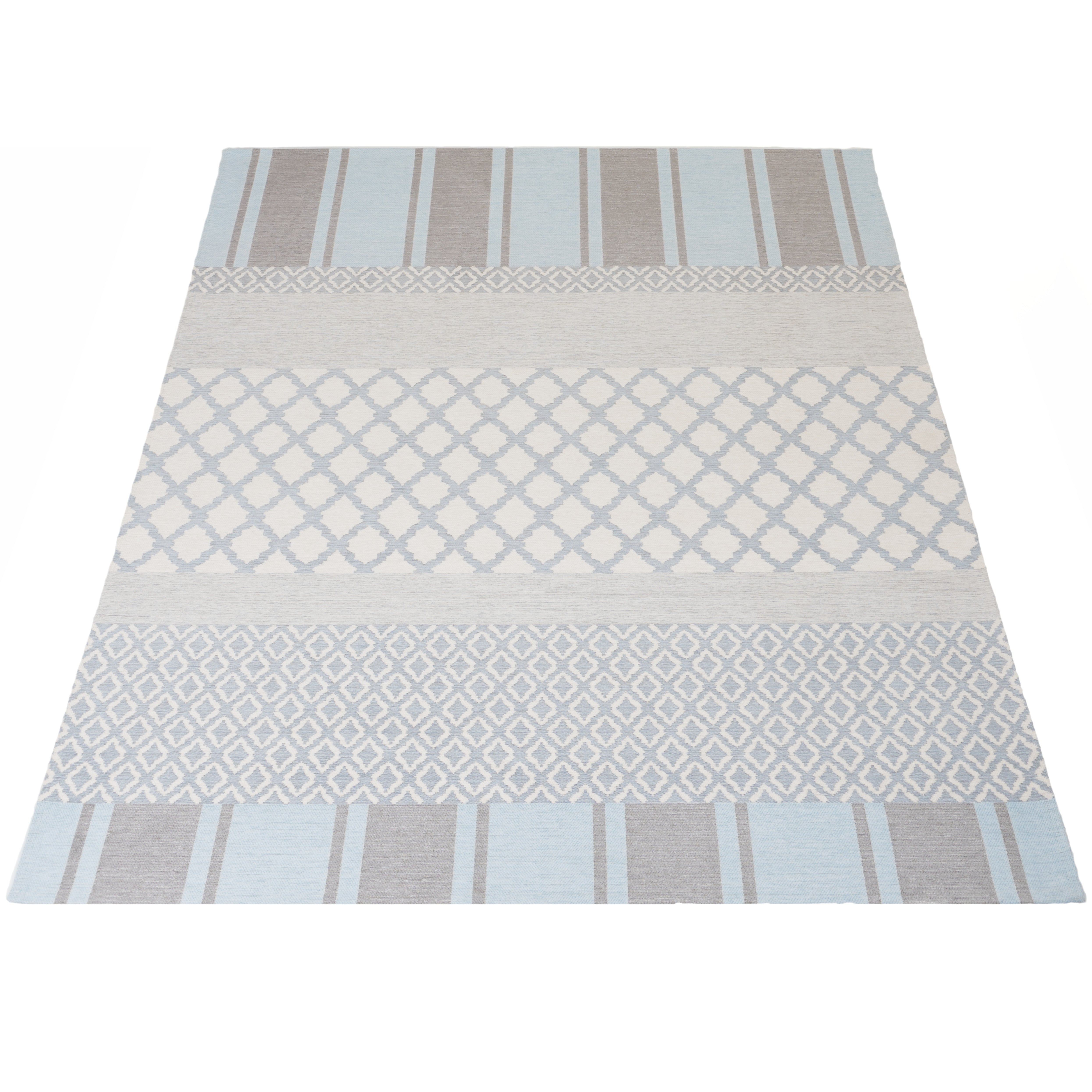 Vloerkleed Bobby Blue - Blauw Rechthoekig