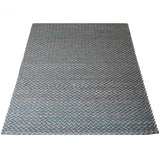 Vloerkleed Tino Petrol - Blauw Rechthoekig