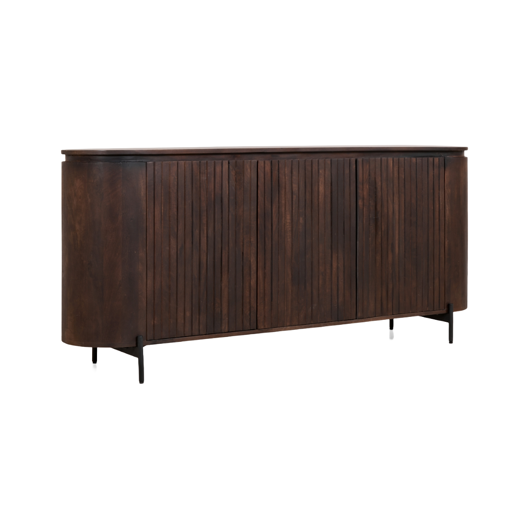 Mokka dressoir donkerbruin 180cm - Inrichting Op Maat