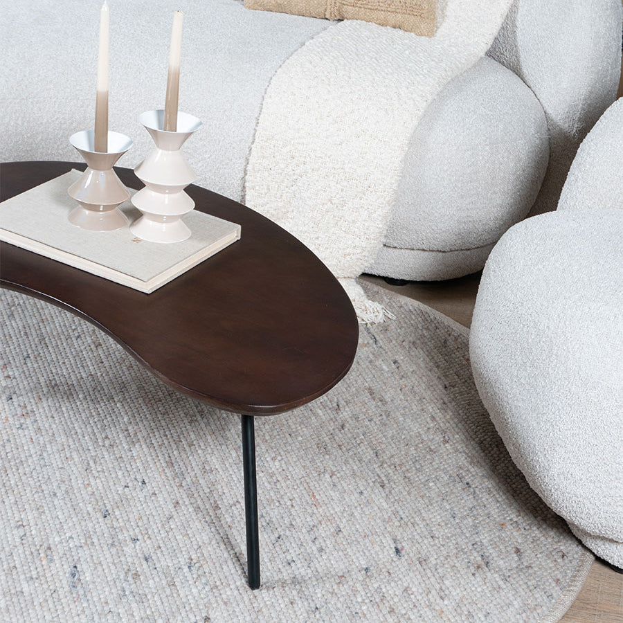 Vloerkleed Scott Taupe Rond - view 2