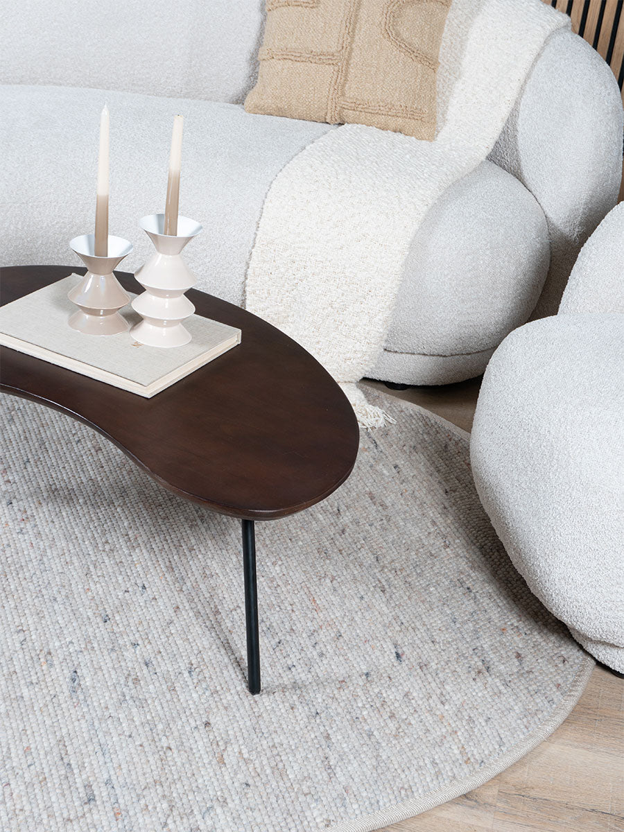Vloerkleed Scott Taupe Rond - view 2