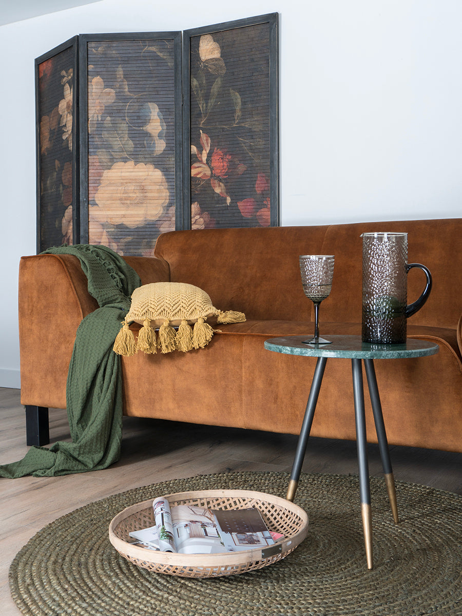 Vloerkleed Jute Army Green Rond - view 5